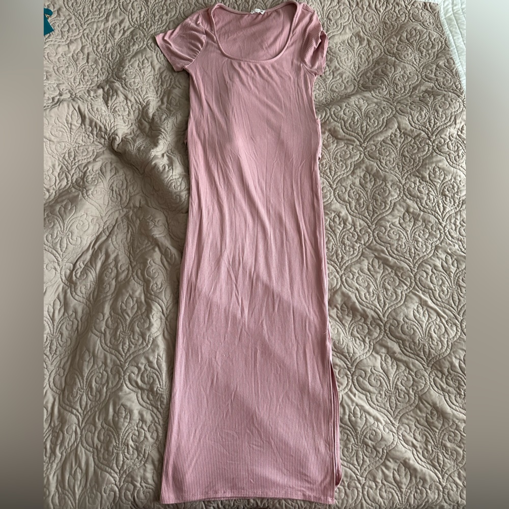 Pink Maxi Body-con Dress